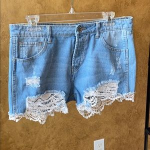 High rise shorts